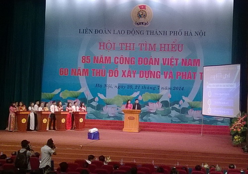 Hội thi “85 năm công đoàn Việt Nam – 60 năm thủ đô xây dựng và phát triển” ảnh 1